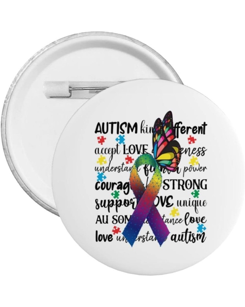 Autistic Autism Awareness Day Month 2023 Pins Round Button Brooches Clothes Pin Badge Holder Chest Decoration for Backpack Ha...