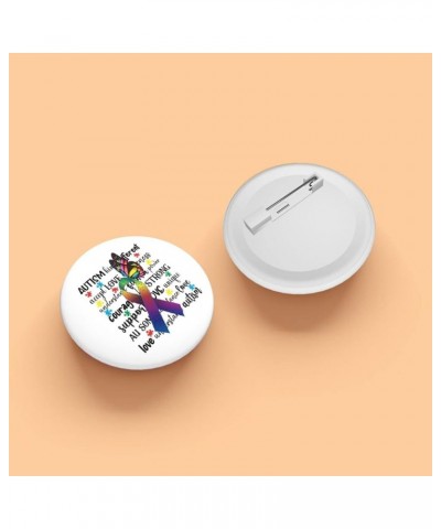 Autistic Autism Awareness Day Month 2023 Pins Round Button Brooches Clothes Pin Badge Holder Chest Decoration for Backpack Ha...