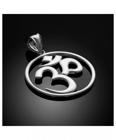 Sterling Silver Openwork Hindu Meditation Yoga Charm (Aum) Om Pendant Necklace 18.0 Inches $20.29 Necklaces