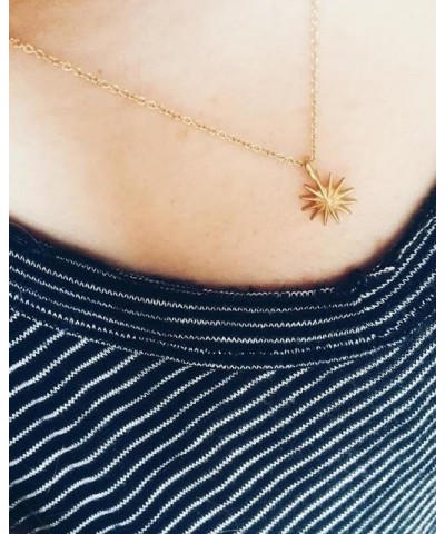 Message Card Sunshine Key Compass Pendant Necklace Friendship Sun Good Luck Elephant Pendant Chain Necklace for Women Gift Si...