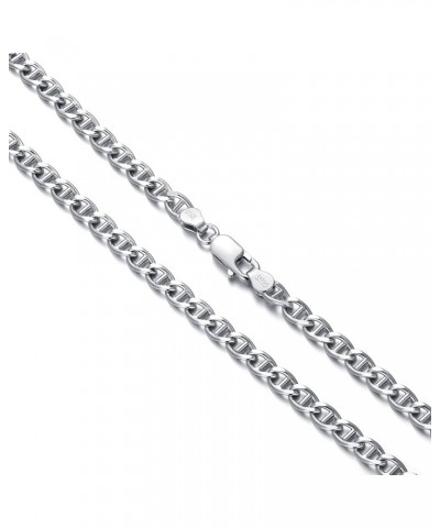 1.82mm Flat Mariner Chain Necklace 925 Sterling Silver Mariner Link Chain Necklace Jewelry Gifts for Women Teen Girls 16, 18,...