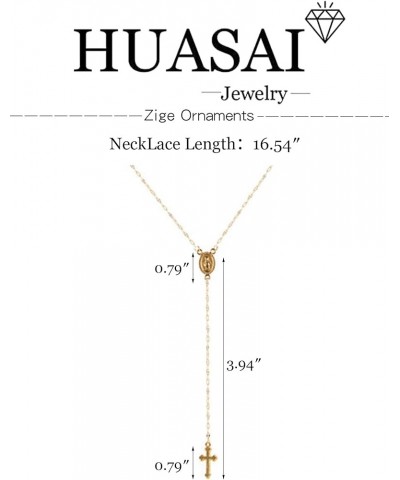 Cross Necklace for Women Gold Layered Cross Necklace Sideways Cross Necklace for Girls U: Lcross-G $5.86 Necklaces