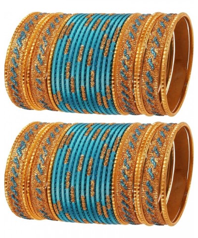 Indian Bollywood Awesome Ethnic Style Golden Glitters Sequins Textured Vintage Colors Exotic Designer Jewelry Bangle Bracelet...