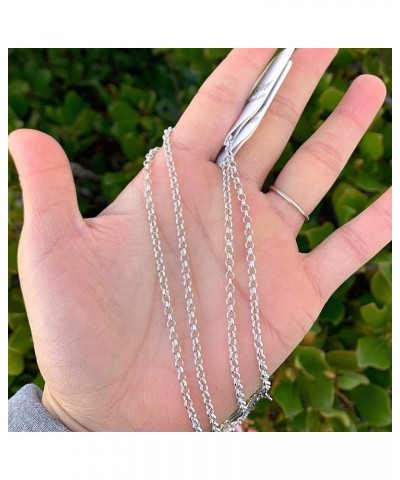 Authentic Sterling Silver 1.5mm 2mm 3mm Belcher Chain Necklace Tarnish Resistant Hypoallergenic Nickel Free Women Men Jewelry...