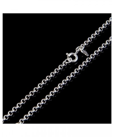 Authentic Sterling Silver 1.5mm 2mm 3mm Belcher Chain Necklace Tarnish Resistant Hypoallergenic Nickel Free Women Men Jewelry...