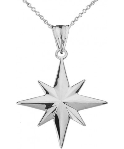 Enchanting North Star Charm Pendant Necklace in Sterling Silver 20.0 Inches $16.39 Necklaces