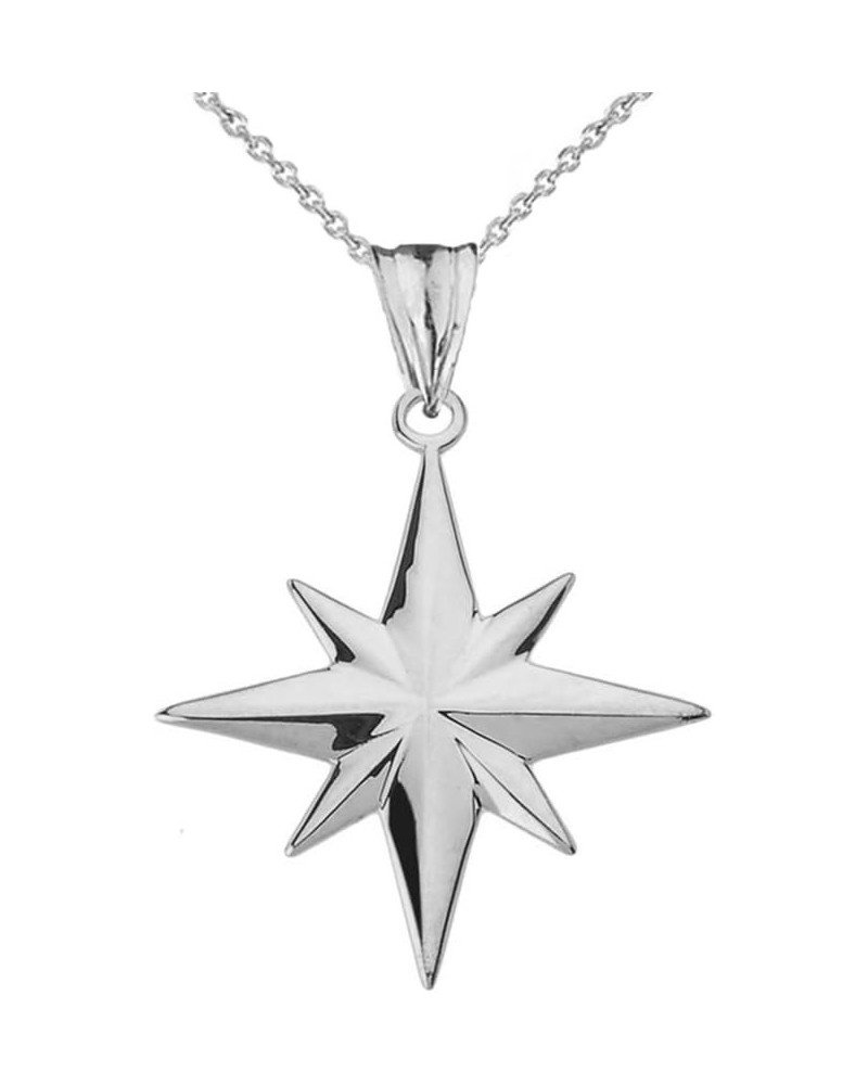 Enchanting North Star Charm Pendant Necklace in Sterling Silver 20.0 Inches $16.39 Necklaces