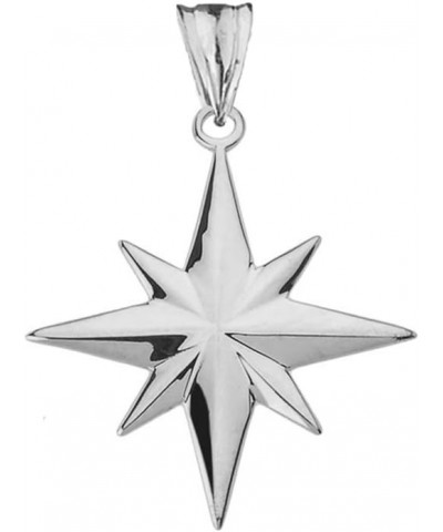 Enchanting North Star Charm Pendant Necklace in Sterling Silver 20.0 Inches $16.39 Necklaces