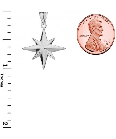 Enchanting North Star Charm Pendant Necklace in Sterling Silver 20.0 Inches $16.39 Necklaces