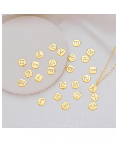 14K Gold Plated Cubic Zirconia Initial Necklace | Gold Dainty Letter Heart Necklace for Women Jewelry Gifts S $5.59 Necklaces