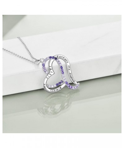 Christmas Gifts for Women S925 Sterling Silver Sisters/Mother/Family Necklace Pendant Jewelry Gifts for Women Wife Girls Birt...