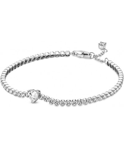 Beads & Pavé Bracelet Timeless Bracelet for Women - Features Sterling Silver & Cubic Zirconia - Mother's Day Gift 7.9 With Gi...