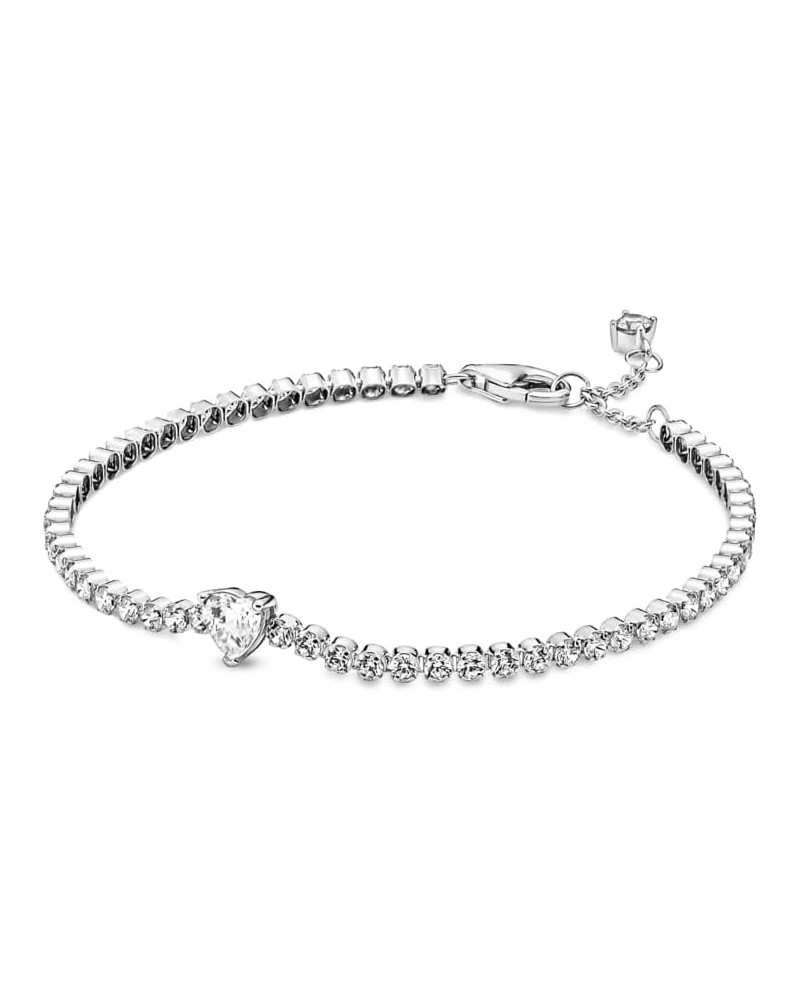 Beads & Pavé Bracelet Timeless Bracelet for Women - Features Sterling Silver & Cubic Zirconia - Mother's Day Gift 7.9 With Gi...