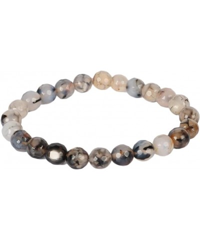 Natural Gemstone Round Beads Stretch Bracelet Healing Reiki 8-9mm Unisex Bracelet Rutile Quartz $9.78 Bracelets