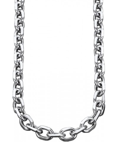 316L Stainless Steel Chain for Men/Women, Cable Link Necklace, 3/5/7/9/12MM Width, 18-30" (Send Gift Box) 20 inch C: 7mm-silv...