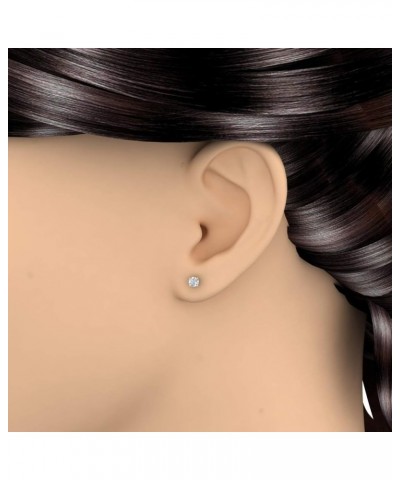 3/8 to 3/4 Carat 4-Prong Set Diamond Stud Earrings in 14K Gold or in Platinum Rose Gold 0.42 carats $104.55 Earrings