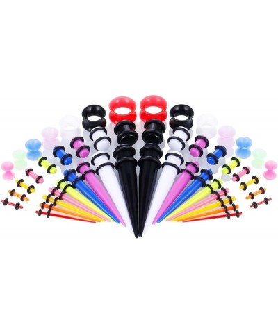 54PC Small Gauges Kit Ear Stretching 14G-00G Acrylic Spiral Tapers Plugs Body Piercing Set Random Colors(50PC) $10.25 Body Je...