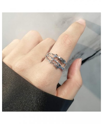 925 Sterling Silver Anti Anxiety Ring for Women Adjustable Fidget Rings with Spinner Beads Dainty Stress Relieving Ring Jewel...