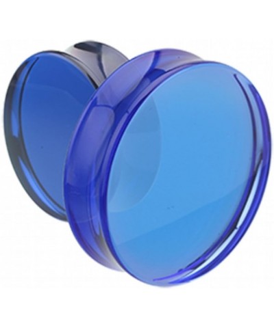 Supersize Basic Acrylic Double Flared WildKlass Ear Gauge Plug (Sold as Pairs) 1-1/8" (29mm) Blue $14.81 Body Jewelry