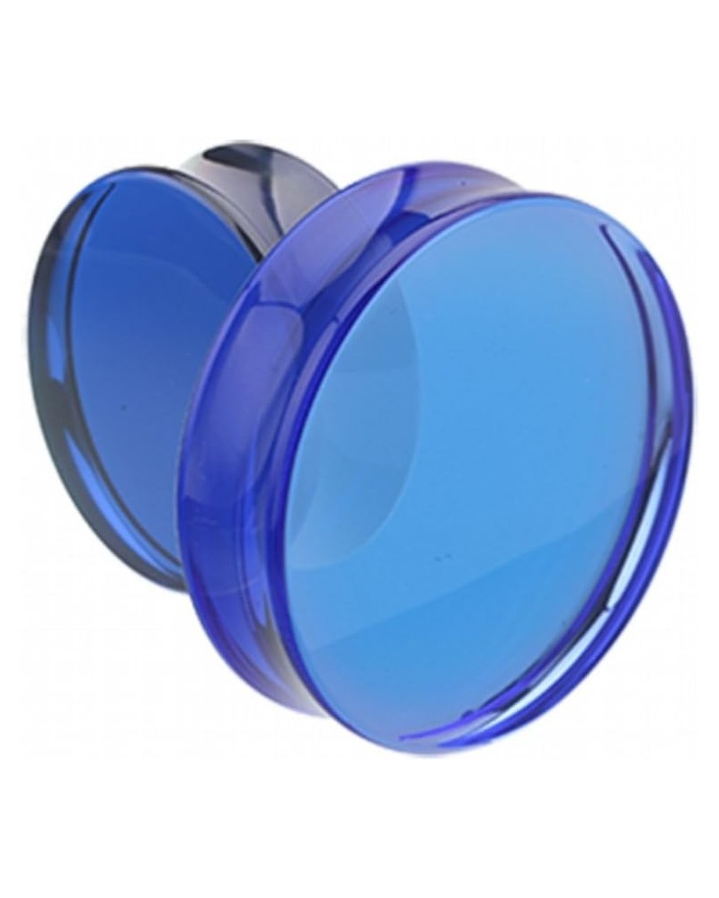 Supersize Basic Acrylic Double Flared WildKlass Ear Gauge Plug (Sold as Pairs) 1-1/8" (29mm) Blue $14.81 Body Jewelry