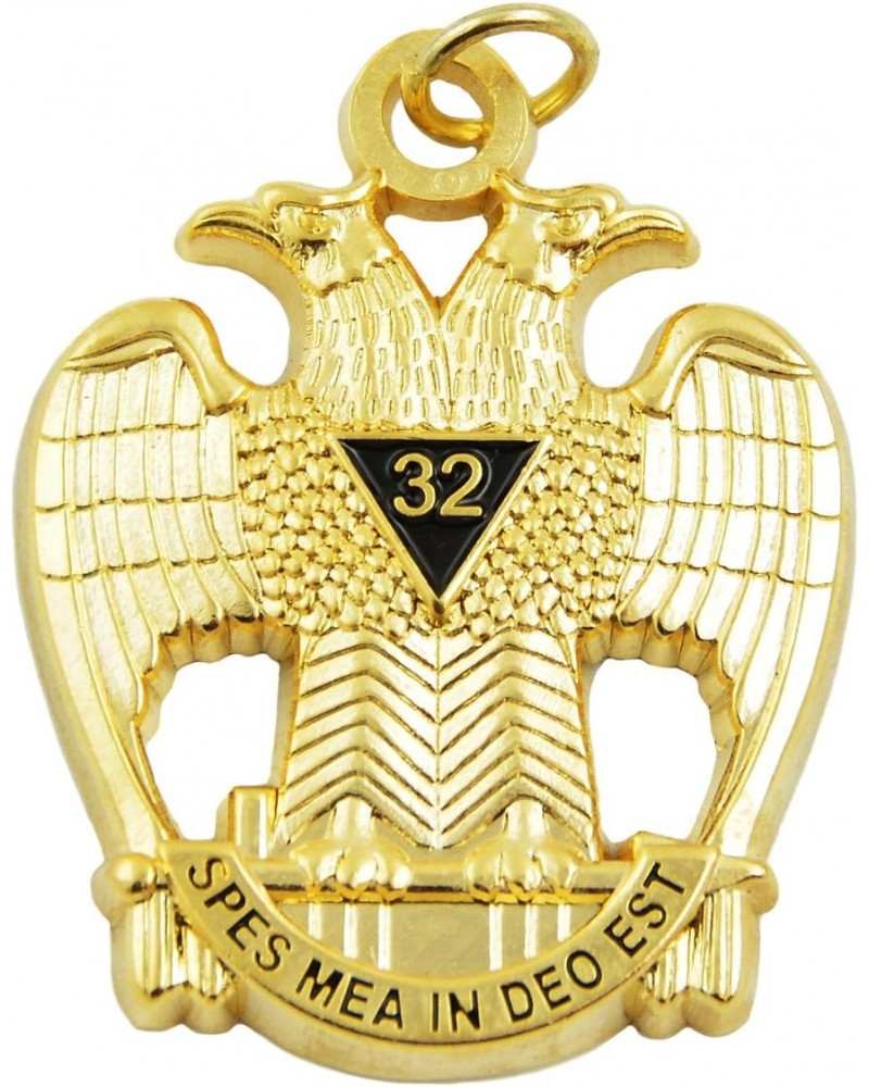 32nd Degree Scottish Rite Masonic Pendant - [Gold][1 1/2'' Tall] $14.49 Pendants