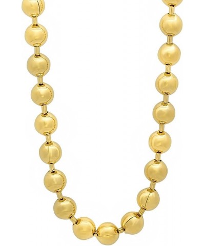 6.5mm 14k Yellow Gold Plated Military Ball Chain Necklace + Gift Box 36.0 Inches $37.22 Necklaces