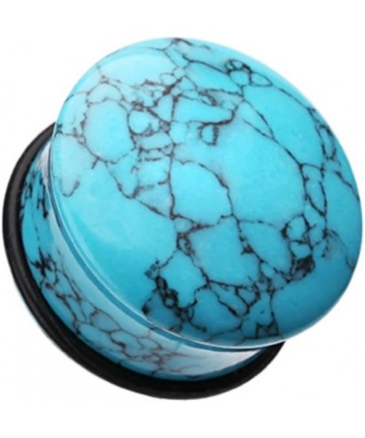 Convex Turquoise Single Flared WildKlass Ear Gauge Plug (Sold as Pairs) 7/8" (22mm) $13.25 Body Jewelry