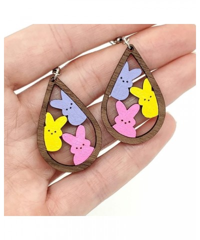 Beaded Easter Earrings for Women Girls Dangling Cute Rabbit Egg Earrings Easter Gifts for Women Friends Carrots+Bunny $7.09 E...