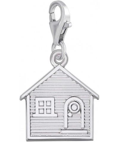 House Charm with Lobster Clasp White Gold $18.28 Bracelets