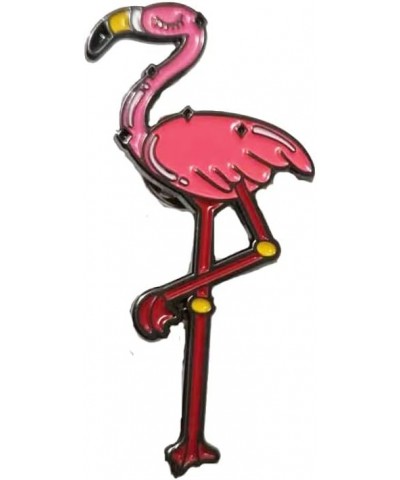 Alloy Metal Enamel Pink Flamingo Brooch and Pin for Women Friendship pin $7.89 Brooches & Pins