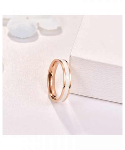 TUNGSTORY 3pcs Stainless Steel Ring Set for Women Men, Rose Gold Wishbone Chevron Ring DNA Double Helix Ring Star Moon Sun Sp...