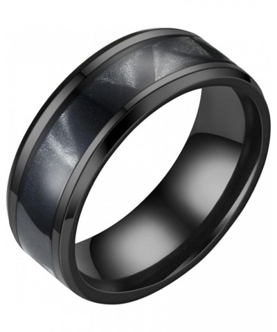 Stainless Steel Anxiety Ring For Women Men Size 6 13 Width 8MM 6 Color Exquisite Ring Rings Set for Girls Black $4.60 Rings