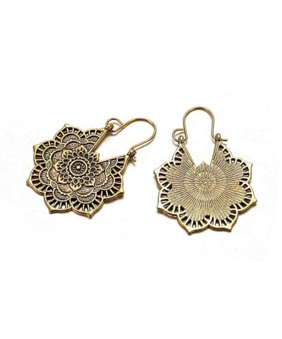 DoubleNine Ethnic Gypsy Earrings Antique Flower Dangle Retro Earrings Vintage Style Wedding Bridal Bohemian Jewelry for Women...