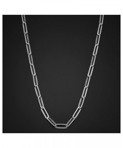 14k Yellow or White Gold Capsule Paperclip Link Chain Necklace for Women (4.6 mm, 16 or 18 inch) | Made In Italy White $299.2...