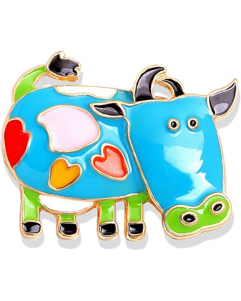 Unisex Lovely Cow Cattle Brooches Party Pin Clothes Decoration Jewelry Gift,Vintage Fashion Brooch Pins for Women Teen Girls ...