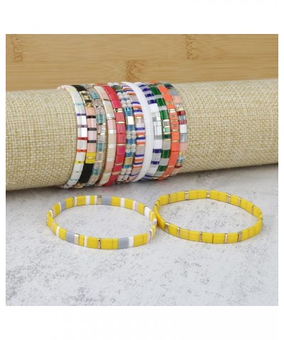 Stretch Bracelets Miyuki Tila Beads Bracelets Colorful Friendship Bracelets for Women 12H $8.75 Bracelets