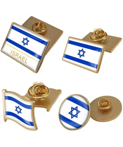 Israeli Flag Brooches Pin I Stand with Israel Flag Lapel Pin Metal Patriotic Israeli Badges Israeli Flag Pin Brooch C $4.36 B...