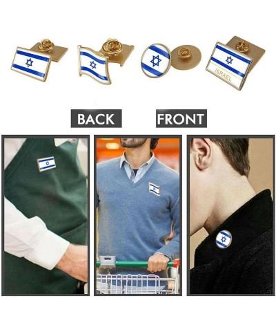 Israeli Flag Brooches Pin I Stand with Israel Flag Lapel Pin Metal Patriotic Israeli Badges Israeli Flag Pin Brooch C $4.36 B...