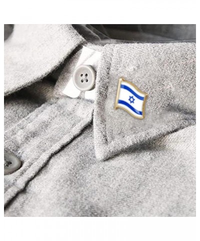 Israeli Flag Brooches Pin I Stand with Israel Flag Lapel Pin Metal Patriotic Israeli Badges Israeli Flag Pin Brooch C $4.36 B...