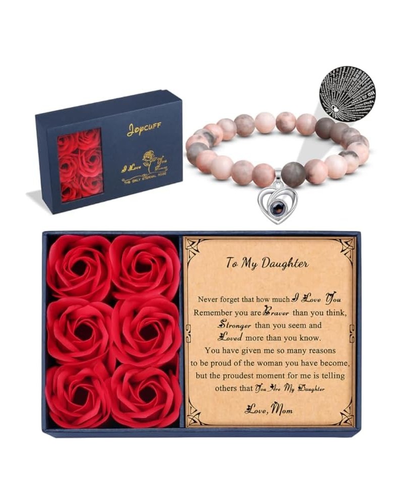 ??? ????????? ? ???? ??? ???????? Romantic Gifts Eternal Rose Gift Box for Daughter Granddaughter Girlfriend Sister Anniversa...