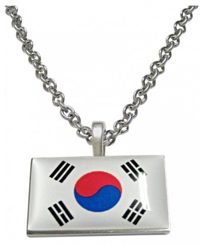 Korea Flag Pendant Necklace $21.99 Necklaces