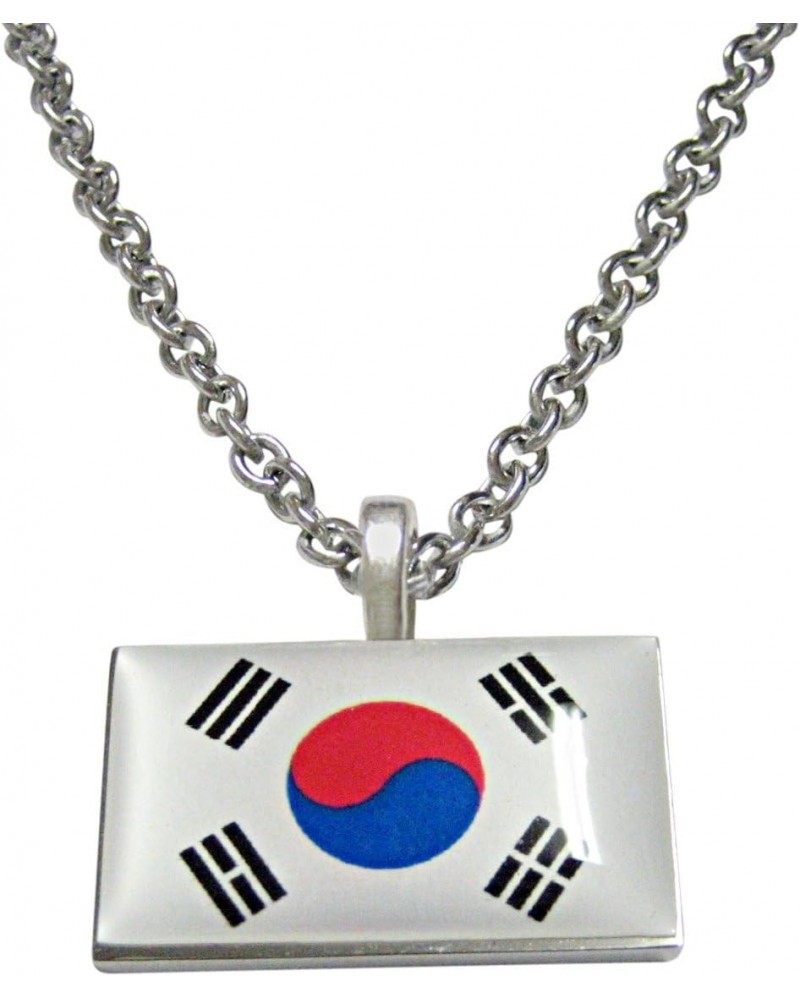 Korea Flag Pendant Necklace $21.99 Necklaces