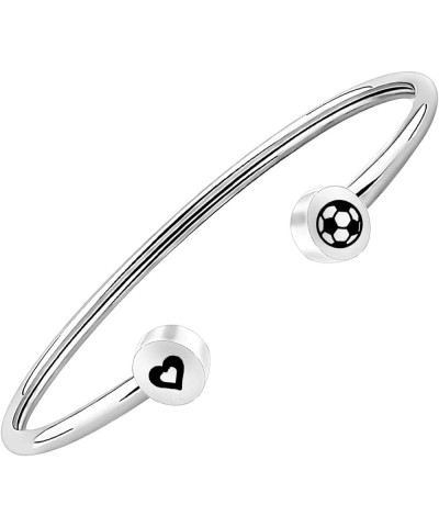 Soccer Bracelet Sports Bracelet End of Season Coach Gifts Adjustable Bracelet Gift for Soccer Mom Soccer Bracelet--S $9.63 Br...