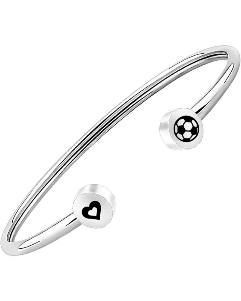 Soccer Bracelet Sports Bracelet End of Season Coach Gifts Adjustable Bracelet Gift for Soccer Mom Soccer Bracelet--S $9.63 Br...