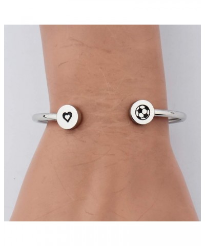 Soccer Bracelet Sports Bracelet End of Season Coach Gifts Adjustable Bracelet Gift for Soccer Mom Soccer Bracelet--S $9.63 Br...