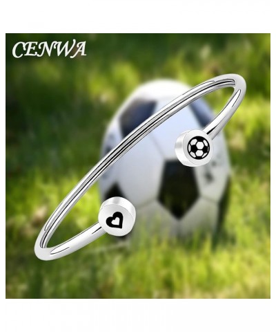 Soccer Bracelet Sports Bracelet End of Season Coach Gifts Adjustable Bracelet Gift for Soccer Mom Soccer Bracelet--S $9.63 Br...