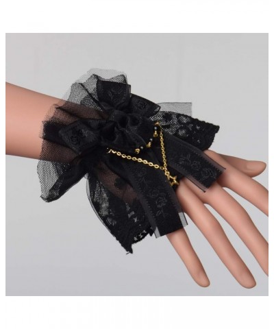 Steampunk Lace Cuff Bracelet Black 10(1pr) $7.50 Bracelets