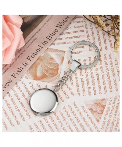 Couple Keychains Custom Stainless Steel Keychain Locket Keychain That Holds Pictures for Lovers Couples Style 2-silver $11.54...