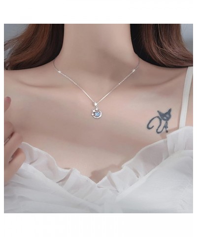 To My Beautiful Granddaughter Stars & Moon Necklace, Special Star Necklace Cubic-Zirconia Stars Moon Universary Sapphires Pen...