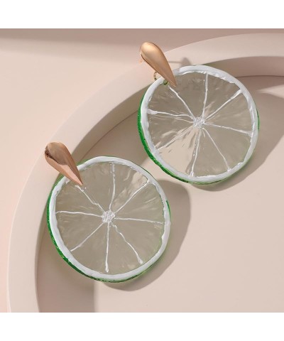 Lemon Acrylic Dangle Earrings Fruit Earrings For Women Girls 3 $6.37 Earrings